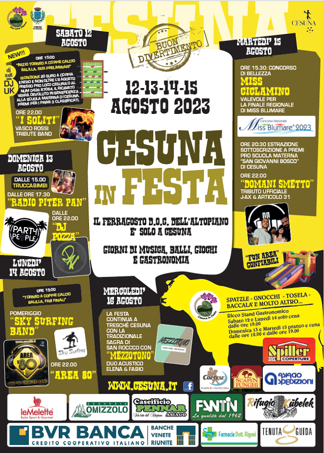 CESUNA IN FESTA 2023